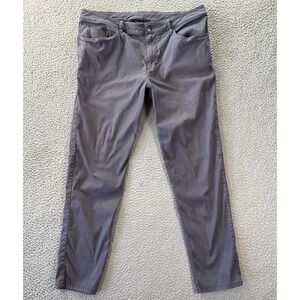 Lululemon ABC Pant Mens 34 (Fits‎ 36x29.5) Gray Slim Warpstreme Stretch Chino